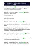 CHAPTER 10 -FINAL EXAM latest exam review 2026