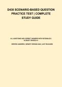 D430 Scenario-Based Question Practice Test &vert; Complete Study Guide & Exam Prep