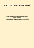 CPCU 552 CP&L Final Exam Study Guide &vert; Practice Questions & Answers &lpar;2026 Updated&rpar;
