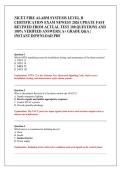 NICET FIRE ALARM SYSTEMS LEVEL II  CERTIFICATION EXAM NEWEST 2026 UPDATE FAST  REVIWED FROM ACTUAL TEST 100 QUESTIONS AND  100&percnt; VERIFIED ANSWERS&vert; A&plus; GRADE Q&A &vert;  INSTANT DOWNLOAD PDF