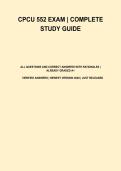 CPCU 552 Exam Complete Study Guide &vert; CP&L Practice Questions & Answers &lpar;2026&rpar;