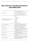Blaw 2301 Exam 2 Questions And Answers  Latest Update 2026