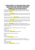 AORN PERIOP 101 2025-2026 FINAL EXAM   QUESTIONS AND VERIFIED ANSWERS   COMPLETE SOLUTION RATED A
