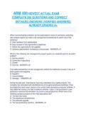 ARM&lowbar;400&lowbar;NEWEST&lowbar;ACTUAL&lowbar;EXAM&lowbar;COMPLETE&lowbar;200&lowbar;QUESTIONS&lowbar;AND&lowbar;CORRECT ANSWERS