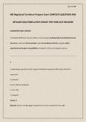 MD Registered Tax Return Preparer Exam COMPLETE QUESTIONS AND DETAILED SOLUTIONS LATEST UPDATE THIS YEAR-JUST RELEASED
