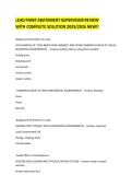 LEAD PAINT ABATEMENT SUPERVISOR REVIEW WITH COMPLETE SOLUTION 2025&sol;2026 NEW&excl;&excl;