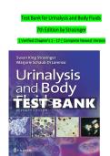 Test Bank for Urinalysis and Body Fluids 7th Edition by Strasinger &vert; Verified Chapter's 1 - 17 &vert; Complete Newest Version