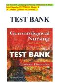 TEST BANK FOR GERONTOLOGICAL NURSING 10TH EDITION BY ELIOPOULOS