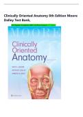 Clinically Oriented Anatomy 8th Edition Moore Dalley Test Bank &comma;All Chapters Complete&comma; Answer 100&percnt; Verified