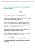 MCB 450 Lectures 11-12 questions and answers Graded  A&plus;&vert; 2026 Updated 