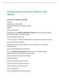 mcb 450 questions and answers Graded A&plus;&vert; 2026  Updated 