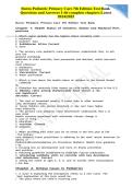 Test Bank - Burns Pediatric Primary Care&comma; 7th Edition &lpar;Maaks&comma; 2020&rpar;&comma; Chapter 1-46 &vert; All Chapters