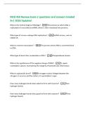 MCB 450 Review Exam 2 questions and answers Graded  A&plus;&vert; 2026 Updated 