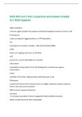 MCB 450 Unit 2 Part 3 questions and answers Graded  A&plus;&vert; 2026 Updated 
