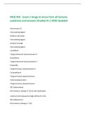 MCB 450 - Exam 2 drugs to know from all lectures  questions and answers Graded A&plus;&vert; 2026 Updated 