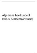Samenvatting cursus&colon; shock & bloedtranfusie S&period; Schauvliege