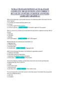 NCRA&lowbar;CTR&lowbar;EXAM&lowbar;NEWEST&lowbar;ACTUAL&lowbar;EXAM&lowbar;COMPLETE&lowbar;200&lowbar;QUESTIONS&lowbar;AND&lowbar;CORRECT SOLUTIONS 