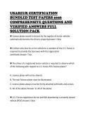 USAREUR CERTIFICATION BUNDLED TEST PAPERS 2026 COMPREHENSIVE QUESTIONS AND VERIFIED ANSWERS FULL SOLUTION PACK