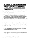 USAREUR PRACTICE TEST SCRIPT 2026 DETAILED QUESTIONS AND ACCURATE ANSWERS UPDATED STUDY GUIDE 