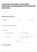 COMM RELS 257 midterm EXAM &lpar;2026&rpar; QUESTIONS AND &lpar;elaborated&rpar; WITH COMPLETE SOLUTIONS