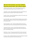 LIBF-Unit 4 Exam Questions and answers RATED A&plus; 2025&sol;2026 UPDATED NEW&excl;&excl; 100&percnt; VERIFIED CORRECT