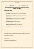 Arizona &lpar;AZ&rpar; CR8 Floor Covering Exam ACTUAL EXAM COMPLETE QUESTIONS AND CORRECT ANSWERS LATEST UPDATE THIS YEAR