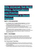 Elite Test Bank&colon; Ethics&comma; Jurisprudence&comma; and Practice Management in Dental Hygiene &lpar;Kimbrough&rpar; - 2026&sol;2027 Updates