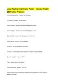 Linear Algebra Final Review Packet &mdash; Concise Proofs &plus; 120 Practice Problems