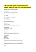 LMR - Georgette's With Complete Questions And Answers Newest RATED A&plus; 2025&sol;2026 UPDATED NEW&excl;&excl;