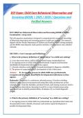 DCF Exam&colon; Child Care Behavioral Observation and Screening &lpar;BOSR&rpar; &period;