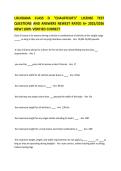 LOUISIANA CLASS D "CHAUFFEUR'S" LICENSE TEST QUESTIONS AND ANSWERS NEWEST RATED A&plus; 2025&sol;2026 NEW&excl; 100&percnt; VERIFIED CORRECT