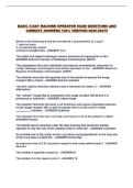 BASIC X-RAY MACHINE OPERATOR EXAM QUESTIONS AND CORRECT ANSWERS 100&percnt; VERIFIED 2026-2027&excl;&excl;