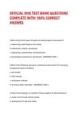 OFFICIAL OHS TEST BANK QUESTIONS COMPLETE WITH 100&percnt; CORRECT ANSWERS