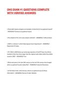 OHS EXAM &num;1 QUESTIONS COMPLETE WITH VERIFIED ANSWERS