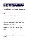 CBET Test Prep Questions with 100&percnt; Correct Answers