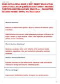 CGSS ACTUAL FINAL EXAM &vert;&vert; MOST RECENT EXAM ACTUAL  COMPLETE REAL EXAM QUESTIONS AND CORRECT ANSWERS  &lpar;VERIFIED ANSWERS&rpar; ALREADY GRADED A&plus; &vert; GUARANTEED  SUCCESS&excl;&excl; NEWEST EXAM &vert; JUST RELEASED&excl;&excl;