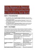 MATH 110 Introduction to Statistics Complete Elite Test Bank &lpar;2026&sol;2027 Edition&rpar; &vert; Portage Learning &vert; 88 Verified Questions&comma; Answers & Explanations