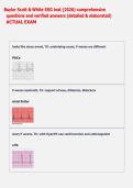 Baylor Scott & White EKG test &lpar;2026&rpar; comprehensive  questions and verified answers &lpar;detailed & elaborated&rpar;  ACTUAL EXAM