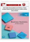 Test Bank for Business Statistics&colon; A First Course&comma; 8th Edition &ndash; Levine&comma; Szabat & Stephan