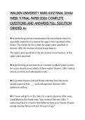 WALDEN UNIVERSITY NURS 6512 FINAL EXAM WEEK 11 FINAL PAPER 2026 COMPLETE QUESTIONS AND ANSWERS FULL SOLUTION GRADED A&plus;