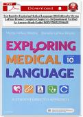 Test Bank for Exploring Medical Language 10th Edition by Myrna LaFleur Brooks &vert; Complete Chapters 1&ndash;16 Exam Questions & Verified Answers Study Guide &vert; ISBN 9780323396455