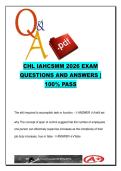 CHL IAHCSMM Certification 2026 &ndash; Sterile Processing Leadership Infection Control 250 Questions Exam