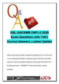 CHL IAHCSMM Chapters 1&ndash;2 2026 &ndash; Leadership KPIs Sterile Processing Basics 70 Questions Exam