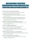 NSG 6430 WEEK 1 SOAP NOTE COMPREHENSIVE STUDY GUIDE 2026 FULL QUESTIONS AND SOLUTIONS GRADED A&plus;