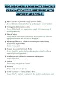 NSG 6430 WEEK 1 SOAP NOTE PRACTICE EXAMINATION 2026 QUESTIONS WITH ANSWERS GRADED A&plus;