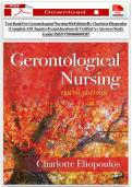 Test Bank for Gerontological Nursing 9th Edition by Charlotte Eliopoulos &vert; Complete All Chapters Exam Questions & Verified Answers Study Guide &vert; ISBN 9780060000387