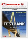  Test Bank for Analysis for Financial Management&comma; 13th Edition by Robert Higgins&comma; Jennifer Koski&comma; and Todd Mitton provides comprehensive chapter-by-chapter questions with verified answers&comma; updated for 2025&ndash;2026 exams&period;