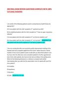 308 FINAL EXAM REVIEW QUESTIONS COMPLETE WITH 100&percnt; OUTLINED ANSWERS