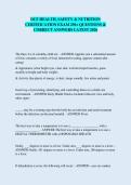 DCF HEALTH&comma; SAFETY & NUTRITION  CERTIFICATION EXAM 250&plus; QUESTIONS &  CORRECT ANSWERS LATEST 2026