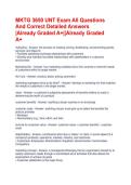 MKTG 3650 UNT Exam All Questions And Correct Detailed Answers &vert;Already Graded A&plus;&vert;&vert;Already Graded A&plus;
